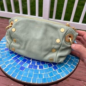 NWT Hammitt Daniel small cypress sage Green and Gold